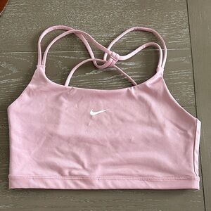 Nike Light Pink Strappy Sports Bra